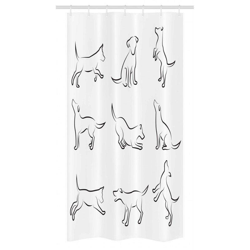 East Urban Home Dog Stall Shower Curtain Single + Hooks Wayfair